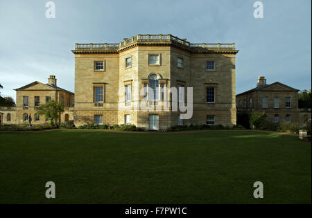 The east front of the house at Basildon Park, Berkshire. Basildon Park is one of the finest late 18th century country houses in Berkshire. Stock Photo