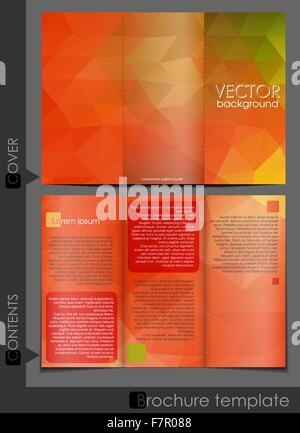 Brochure Template Design. Stock Vector