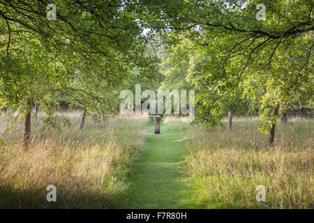 The Ornamental Orchard at Hardwick Hall, Derbyshire. The Hardwick Estate is made up of stunning houses and beautiful landscapes. Stock Photo