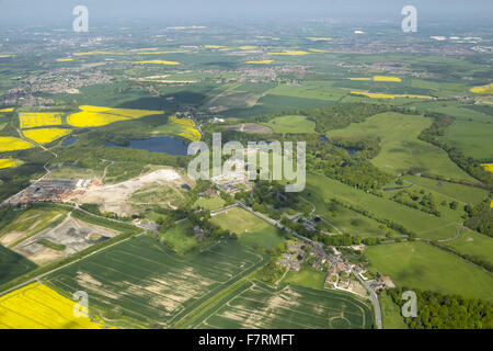 An aerial view of Nostell Priory and Parkland, West Yorkshire. Nostell Priory was the home of the Winn family for more than 350 years. Stock Photo