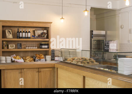 The Landemare cafe at Chartwell, Kent. The cafe is named after Georgina Landemare who was the Chartwell cook for over 20 years. Stock Photo