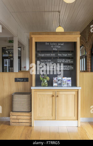 The Landemare cafe at Chartwell, Kent. The cafe is named after Georgina Landemare who was the Chartwell cook for over 20 years. Stock Photo