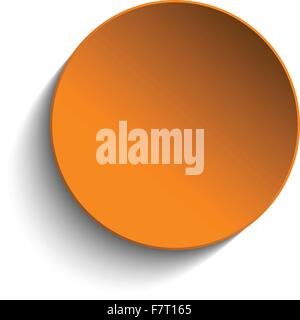 Red Alert Glass Circle Button on Red Background Stock Vector