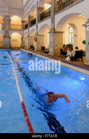 art Nouveau thermal bath Gelert-Bath Gellért fürdö, Kelenhegyi út 4, Budapest, Hungary Stock Photo