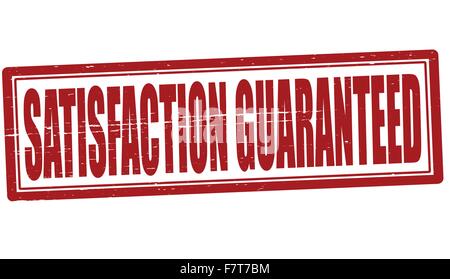 Satisfaction guaranteed Stock Vector