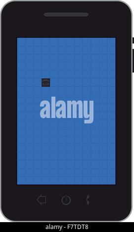 Mobile dead pixel Stock Vector