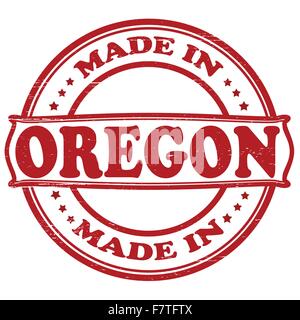 Made in Oregon Stock Vector