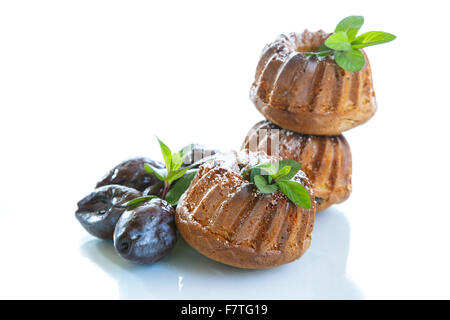 muffins stuffed with dried plums Stock Photo