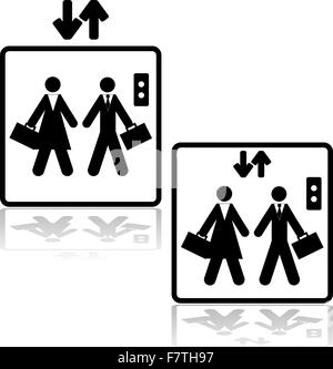 Business elevator Stock Vector
