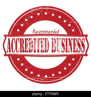 Accredited business Stock Vector