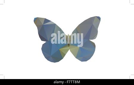Triangle butterfly Stock Vector
