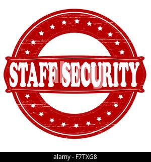 Staff security Stock Vector