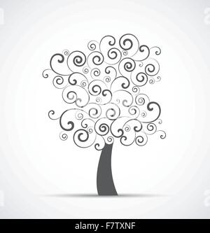 beautiful tree plant cultivated Stock Vector Image & Art - Alamy