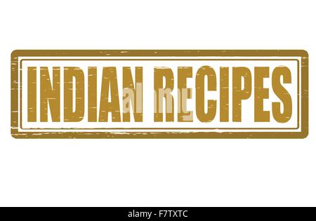 Indian recipes Stock Vector