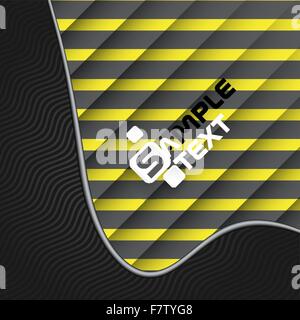 Black And Yellow Striped Background. Stock Vector