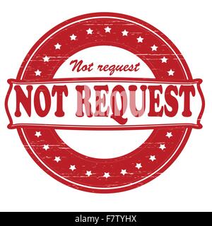 Not request Stock Vector