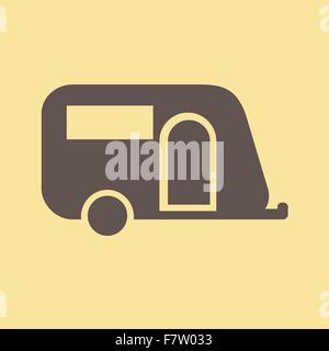 Travel Flat Icon Stock Vector