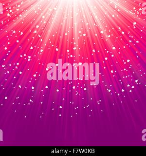 Love bright theme with hearts and stars. EPS 8 Stock Vector