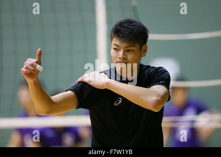 Tokyo, Japan. 3rd Dec, 2015. Kentaro Takahashi () Volleyball : 2015 All Japan Intercollegiate Volleyball Championship men's match between Tsukuba University and Sapporo University in Tokyo, Japan . © YUTAKA/AFLO SPORT/Alamy Live News Stock Photo