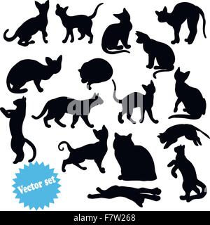 Cat vector set Stock Vector