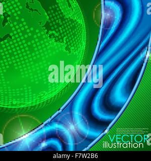 Eco Green Background. Stock Vector