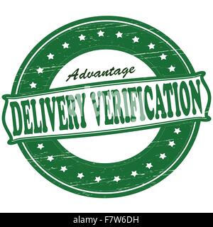 Delivery verification Stock Vector