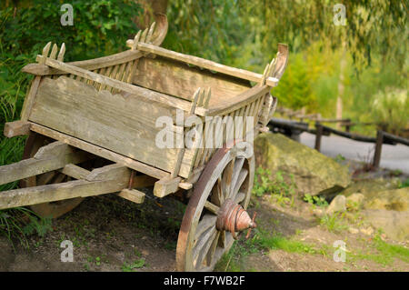 Hand Pulled Cart - Southeast Asia Stock Photo