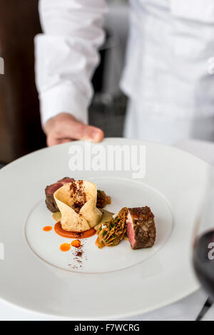 Food Served in A Restaurant Stock Photo