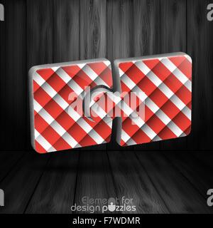 Modern Puzzle Template. Stock Vector