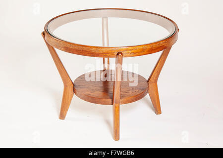 Old retro fashion vintage design coffee table Stock Photo