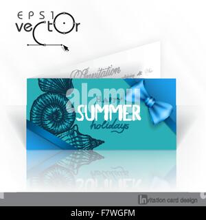 Invitation Card Design, Template Stock Vector