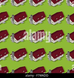 Suburban pattern Stock Vector