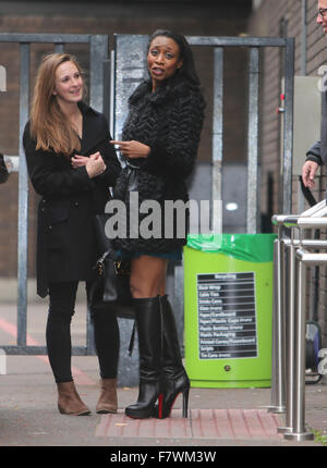 Beverley Knight outside ITV Studios  Featuring: Beverley Knight Where: London, United Kingdom When: 02 Nov 2015 Stock Photo