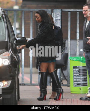 Beverley Knight outside ITV Studios  Featuring: Beverley Knight Where: London, United Kingdom When: 02 Nov 2015 Stock Photo