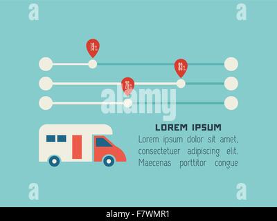 Transportation Infographic Element Stock Vector