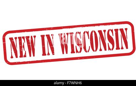 New in Wisconsin Stock Vector