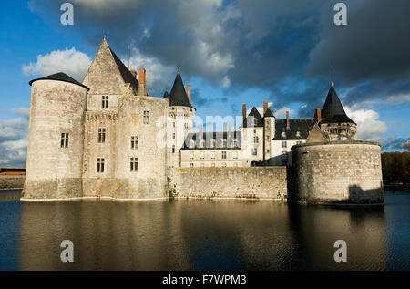 Castle of Sully-Sur-Loire, Loiret, Centre-Val de Loire, France Stock Photo