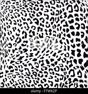 Leopard fur black Stock Vector