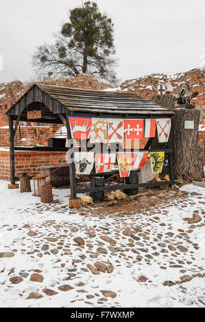 Ruiny Zamku Krzyżackiego, Toruń, Poland Stock Photo