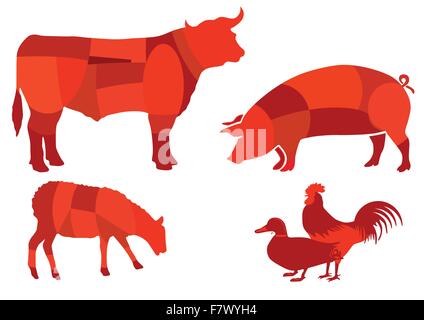 Beef meat Stock Vector