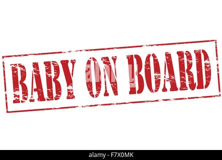 Baby on board Stock Vector