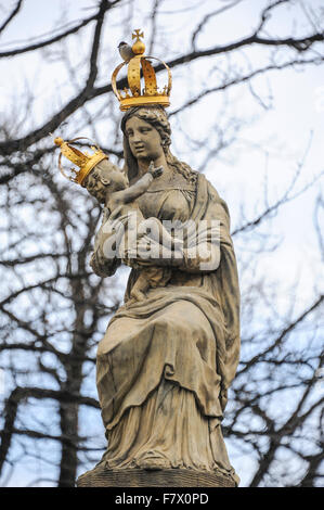 Statue in the Old Town, Warsaw, Poland Stock Photo