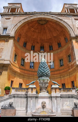 Fontana della Pigna in Vatican Museum, Vatican Stock Photo