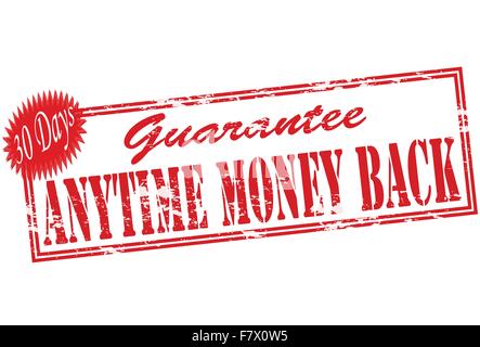 Anytime money back Stock Vector