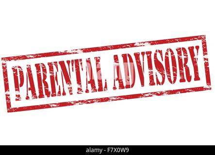 Parental advisory Stock Vector