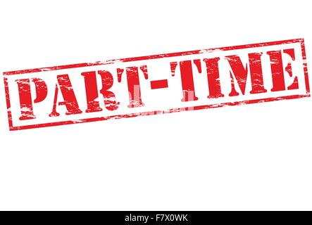 Part time Stock Vector