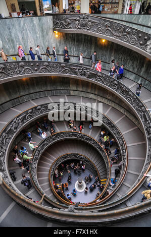 Spiral Staircase in Vatican Museums, Vatican Stock Photo