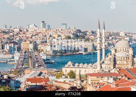 Istanbul Cityscape from the rooftops Stock Photo