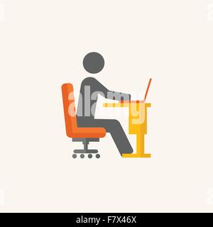 Business Flat Icon Stock Vector