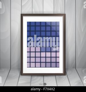 Photo Frame On The Wall Stock Vector